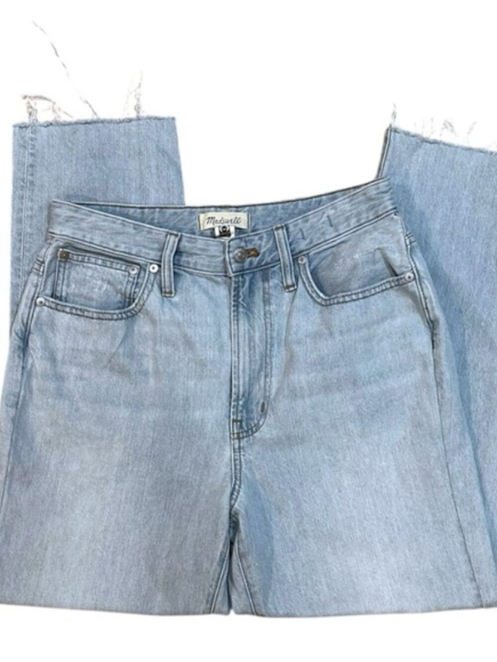 Madewell Curvy Perfect Vintage Jeans - Light Wash - Raw Hem